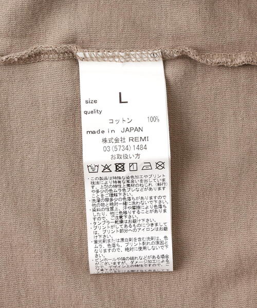 REMI RELIEF（レミレリーフ）の「REMI RELIEF(レミレリーフ) 別注20/-天竺BIGサイズＴシャツ(SAVE YOUR)2025年A/W model（Tシャツ/カットソー・メンズ・ブラック/グレー・L/M/XL）」の18枚目の写真