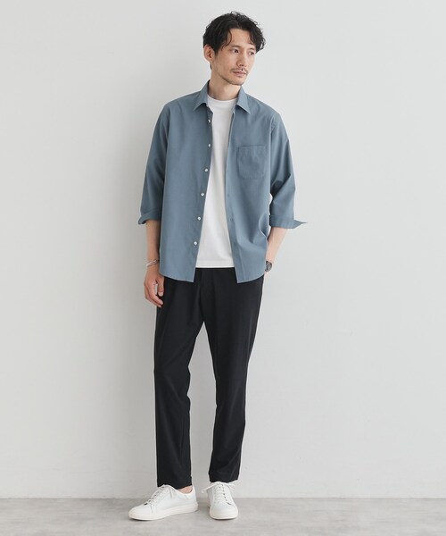TAKEO KIKUCHI(タケオキクチ)の「【COOL CITY WEAR】エアートール パンツ /接触冷感・通気性(スラックス・メンズ・ブラック/カーキ/ブラウン系その他・02/03/04)」の14枚目の写真