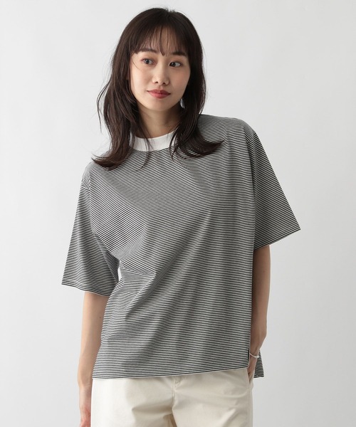 FOUND GOOD（ファウンドグッド）の「タキノウハイネックT5S（Tシャツ/カットソー・レディース・レッド系8/グレー系8/ホワイト系5/グレー系/イエロー系2/ブラック・M/S/L）」の3枚目の写真