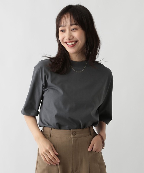 FOUND GOOD（ファウンドグッド）の「タキノウハイネックT5S（Tシャツ/カットソー・レディース・レッド系8/グレー系8/ホワイト系5/グレー系/イエロー系2/ブラック・M/S/L）」の4枚目の写真