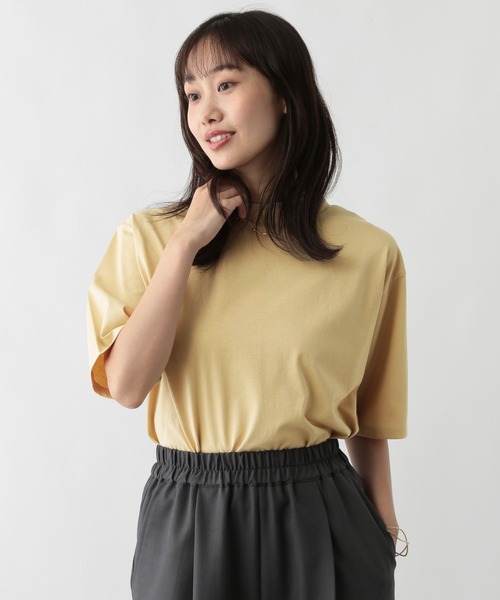 FOUND GOOD（ファウンドグッド）の「タキノウハイネックT5S（Tシャツ/カットソー・レディース・レッド系8/グレー系8/ホワイト系5/グレー系/イエロー系2/ブラック・M/S/L）」の5枚目の写真