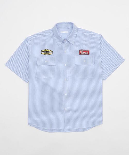 WEGO（ウィゴー）の「WEGO/オックスフォードワッペンシャツ（シャツ/ブラウス・メンズ・ブルー系その他4/ブラック系その他4・MEDIUM/LARGE）」の17枚目の写真