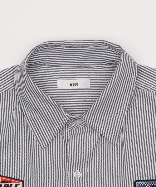 WEGO（ウィゴー）の「WEGO/オックスフォードワッペンシャツ（シャツ/ブラウス・メンズ・ブルー系その他4/ブラック系その他4・MEDIUM/LARGE）」の20枚目の写真