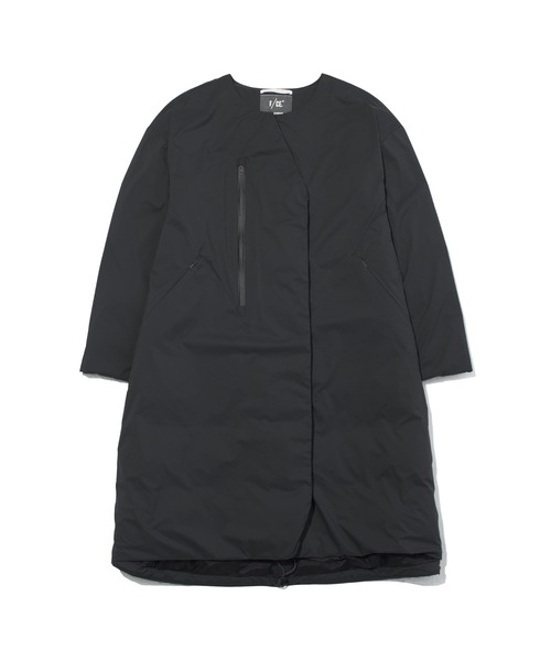 NANGA(ナンガ)の「F/CE. FT NEW COLLARLESS LONG COAT / エフシーイー エフライト ニューカラーレスダウンコート(ダウンジャケット/コート・レディース・ネイビー/ブラック/アイボリー・SMALL/MEDIUM)」の3枚目の写真