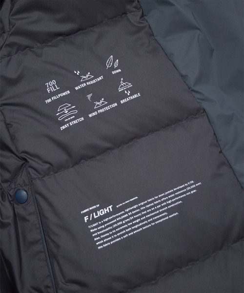 NANGA(ナンガ)の「F/CE. FT NEW COLLARLESS LONG COAT / エフシーイー エフライト ニューカラーレスダウンコート(ダウンジャケット/コート・レディース・ネイビー/ブラック/アイボリー・SMALL/MEDIUM)」の11枚目の写真
