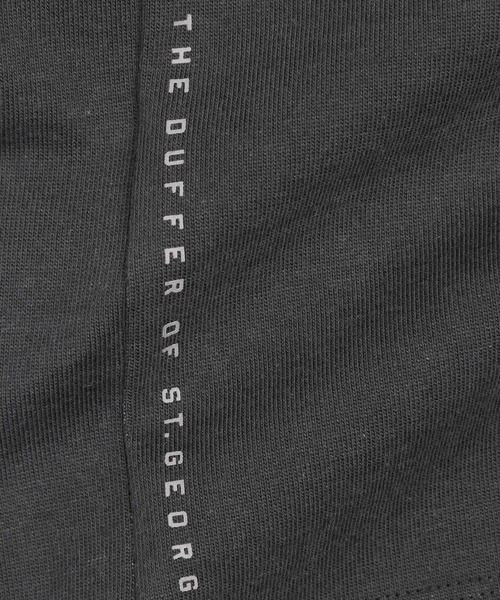 The DUFFER of ST.GEORGE（ザダファーオブセントジョージ）の「SHELTER PLATING L/SL CREW TEE：2重編み 裾ドローコード付き ロンTEE（Tシャツ/カットソー・メンズ・チャコールグレー/ホワイト・SMALL/X-LARGE/LARGE/MEDIUM）」の15枚目の写真