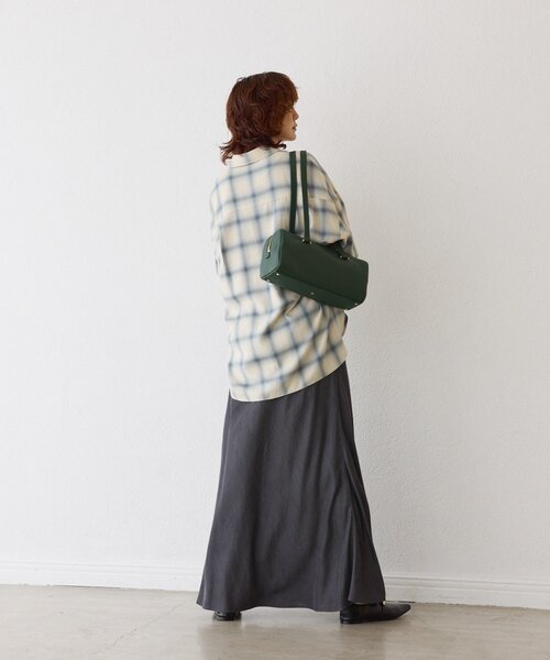 RIVE DROITE（リヴドロワ）の「【抜け感◎】オンブレーチェックシャツ（シャツ/ブラウス・レディース・ライトベージュ/ネイビー・FREE）」の6枚目の写真