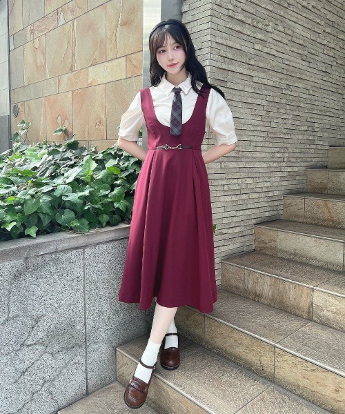 F i.n.t（フィント）の「タータンチェックネクタイ付きシャツ（Tシャツ/カットソー・レディース・アイボリー/グレー・FREE）」の20枚目の写真