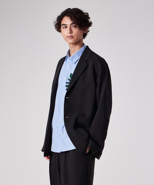 ライトドライテクスチャー 2ボタン ジャケット【252750 EXJ01