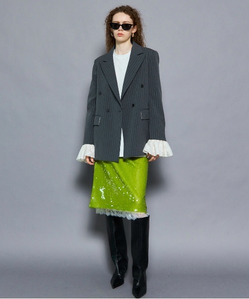 Ruffle Sleeves Jacket/フリルスリーブジャケット□セットアップ対応