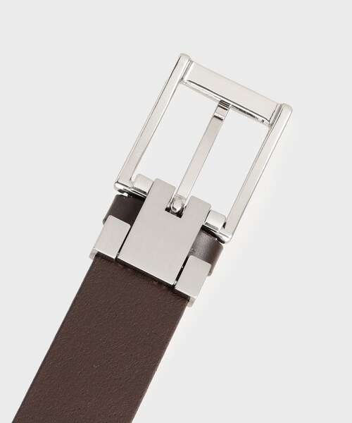 TAKEO KIKUCHI(タケオキクチ)の「ベーシック ドレスベルト(ベルト・メンズ・ブラック/ブラック系1/ダークブラウン・00)」の7枚目の写真
