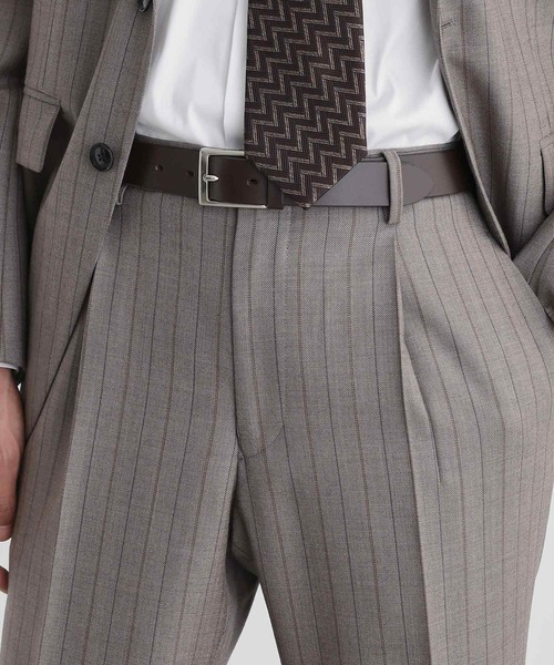 TAKEO KIKUCHI(タケオキクチ)の「ベーシック ドレスベルト(ベルト・メンズ・ブラック/ブラック系1/ダークブラウン・00)」の8枚目の写真