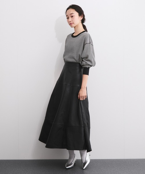 Healthknit(ヘルスニット)の「【Healthknit/ヘルスニット】Basic Waffle Hem Round Crewneck L/S(Tシャツ/カットソー・レディース・ブラック系その他3/カーキ/オフホワイト/ブラック・FREE)」の10枚目の写真