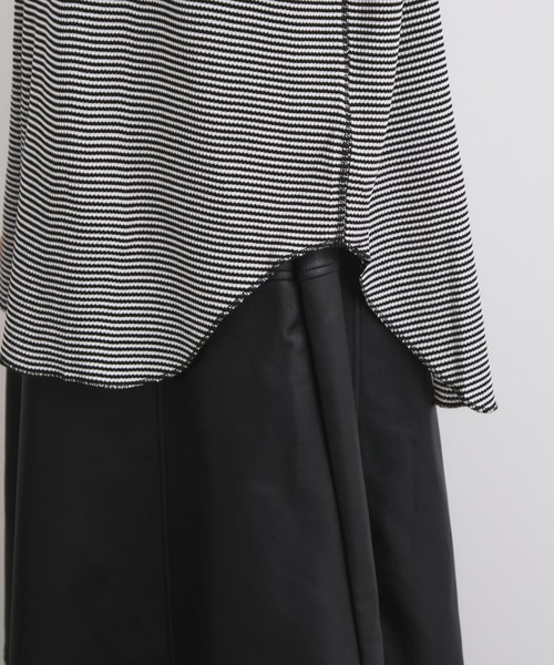 Healthknit(ヘルスニット)の「【Healthknit/ヘルスニット】Basic Waffle Hem Round Crewneck L/S(Tシャツ/カットソー・レディース・ブラック系その他3/カーキ/オフホワイト/ブラック・FREE)」の16枚目の写真