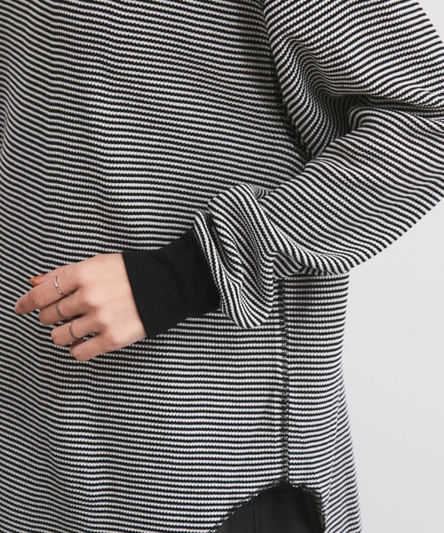 Healthknit(ヘルスニット)の「【Healthknit/ヘルスニット】Basic Waffle Hem Round Crewneck L/S(Tシャツ/カットソー・レディース・ブラック系その他3/カーキ/オフホワイト/ブラック・FREE)」の17枚目の写真