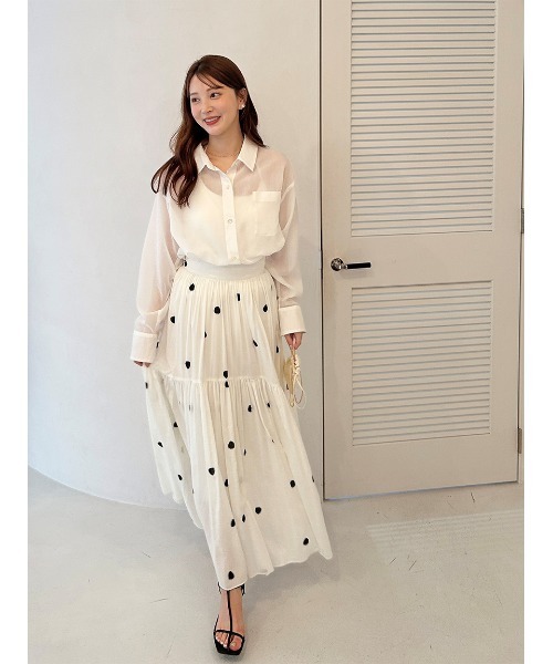 mmts0727　SNIDEL スナイデル　Sustainable mmts0727 SNIDEL スナイデル Sustainable Sustainable Ruffle