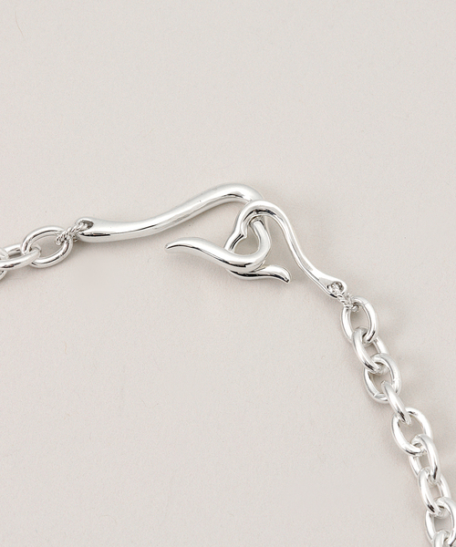 JOURNAL STANDARD（ジャーナルスタンダード）の「【VALENTINE /ヴァレンタイン】 Heart Chorker（ネックレス・レディース・シルバー・40）」の3枚目の写真