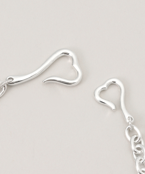 JOURNAL STANDARD（ジャーナルスタンダード）の「【VALENTINE /ヴァレンタイン】 Heart Chorker（ネックレス・レディース・シルバー・40）」の4枚目の写真