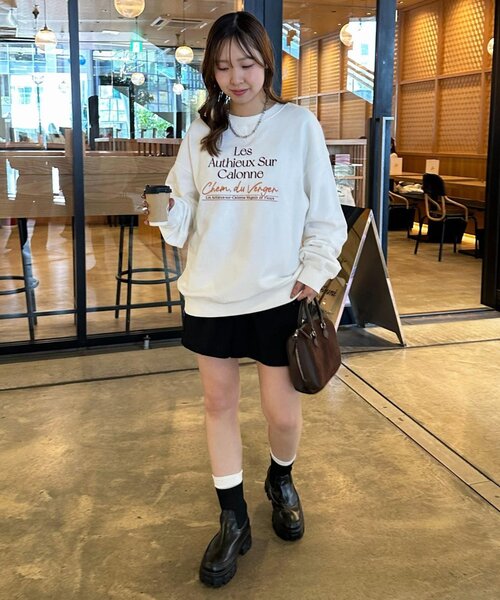 セール】【ユニセックス】LesAuthieux刺繍ロゴスウェット（スウェット