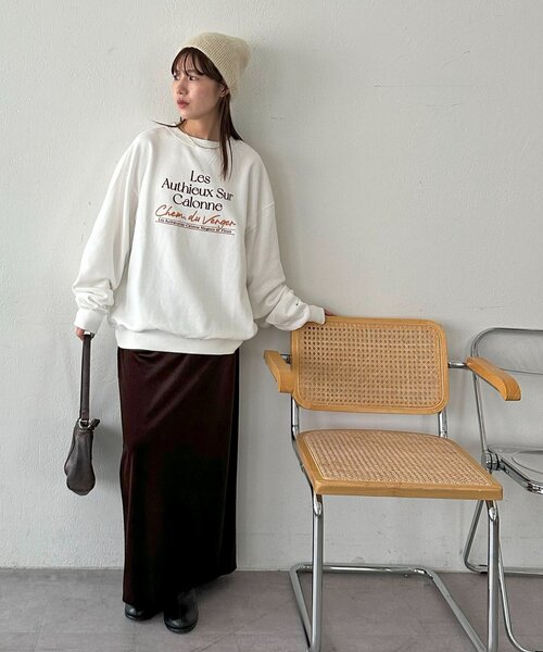 セール】【ユニセックス】LesAuthieux刺繍ロゴスウェット（スウェット