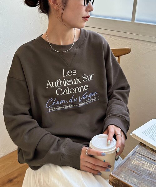 Rconte 刺繍ロゴスウェット Rconte 刺繍ロゴスウェット