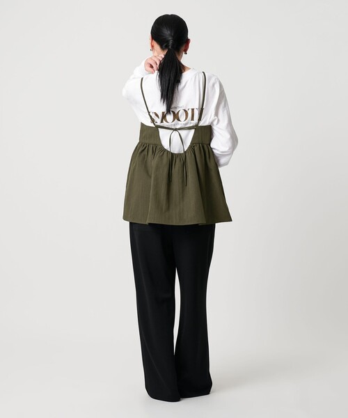 BEAUTY&YOUTH UNITED ARROWS（ビューティーアンドユースユナイテッドアローズ）の「ポリエステルジャガード レイヤードキャミソール（キャミソール・レディース・グレー系/オリーブ/ブラック・FREE）」の6枚目の写真