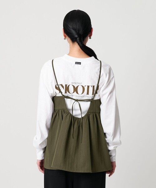 BEAUTY&YOUTH UNITED ARROWS（ビューティーアンドユースユナイテッドアローズ）の「ポリエステルジャガード レイヤードキャミソール（キャミソール・レディース・グレー系/オリーブ/ブラック・FREE）」の16枚目の写真