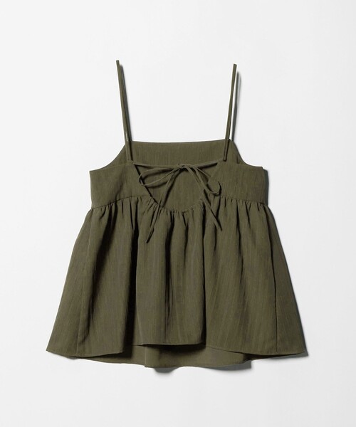 BEAUTY&YOUTH UNITED ARROWS（ビューティーアンドユースユナイテッドアローズ）の「ポリエステルジャガード レイヤードキャミソール（キャミソール・レディース・グレー系/オリーブ/ブラック・FREE）」の18枚目の写真