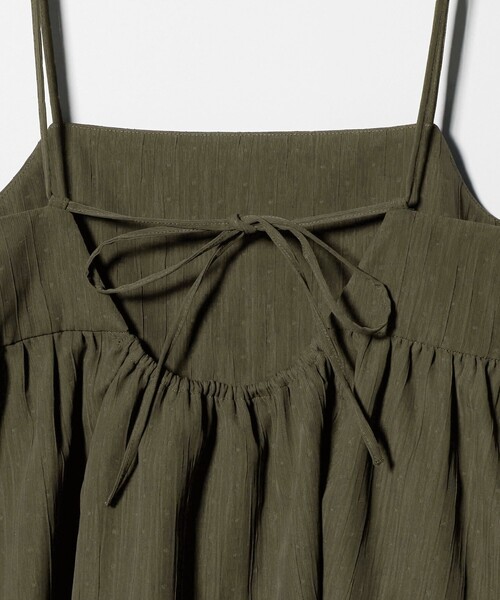 BEAUTY&YOUTH UNITED ARROWS（ビューティーアンドユースユナイテッドアローズ）の「ポリエステルジャガード レイヤードキャミソール（キャミソール・レディース・グレー系/オリーブ/ブラック・FREE）」の22枚目の写真