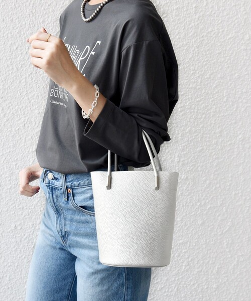 セール】【WEB限定】ショルダー 付 バケツ型 トート バッグ