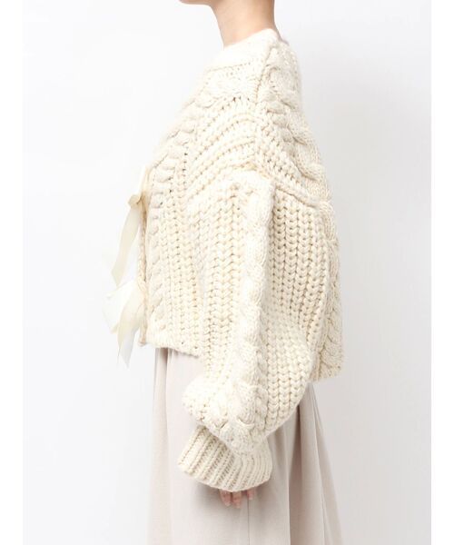 merry jenny(メリージェニー)の「ribbon ribbon カーデイガン(カーディガン/ボレロ・レディース・アイボリー/ブラック/グレー・FREE)」の15枚目の写真