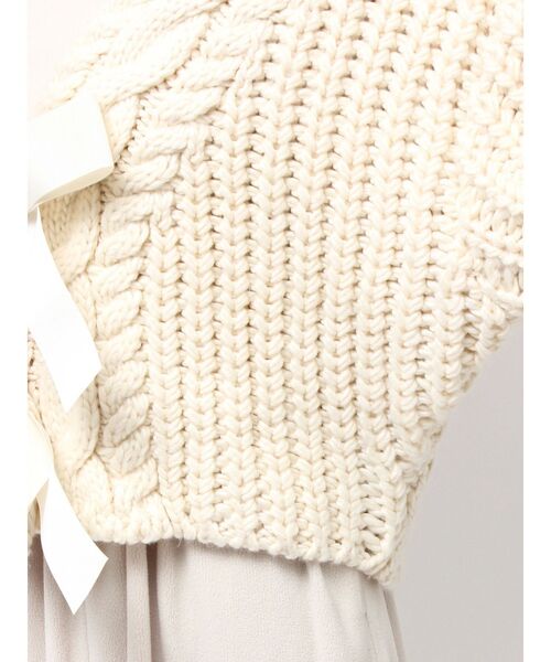 merry jenny(メリージェニー)の「ribbon ribbon カーデイガン(カーディガン/ボレロ・レディース・アイボリー/ブラック/グレー・FREE)」の11枚目の写真