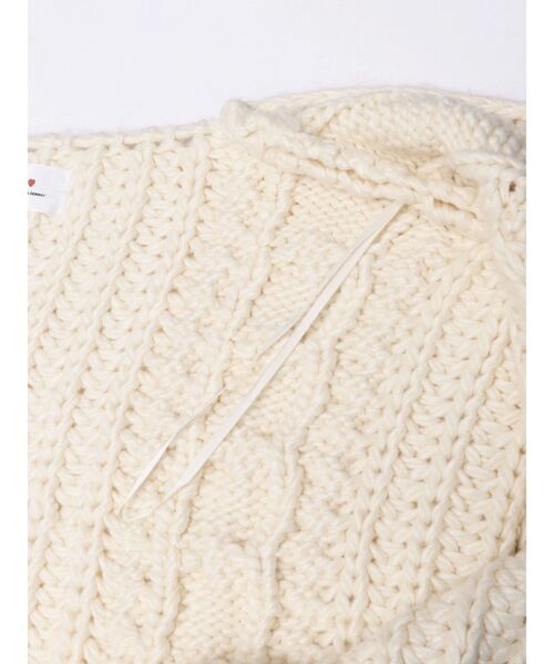 merry jenny(メリージェニー)の「ribbon ribbon カーデイガン(カーディガン/ボレロ・レディース・アイボリー/ブラック/グレー・FREE)」の8枚目の写真