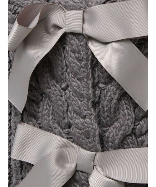 merry jenny(メリージェニー)の「ribbon ribbon カーデイガン(カーディガン/ボレロ・レディース・アイボリー/ブラック/グレー・FREE)」の6枚目の写真