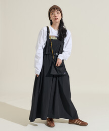 THOUSAND MILE（サウザンドマイル）の「THOUSAND MILE × FREAK'S STORE/サウザンドマイル 別注 ベルトサロペットワンピース（ワンピース）」