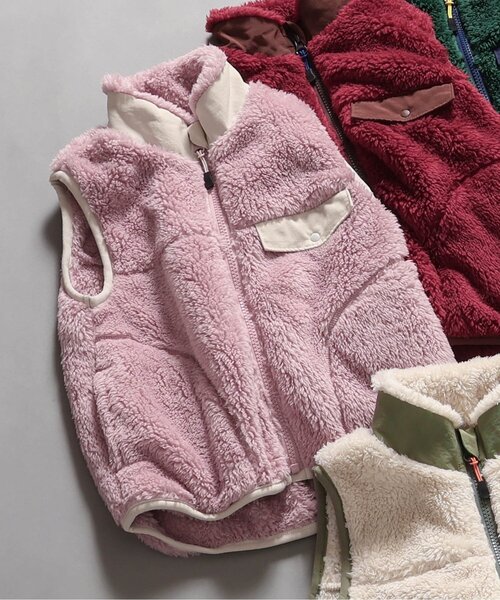 セール】【リンク】ファーフリースベスト_ジュニア対応（ダウンベスト
