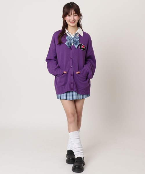 WEGO(ウィゴー)の「WEGO/ワールドペガサスコラボカーディガン(カーディガン/ボレロ・レディース・オフホワイト/グリーン系その他/ピンク系その他/レッド系その他/パープル・FREE)」の10枚目の写真