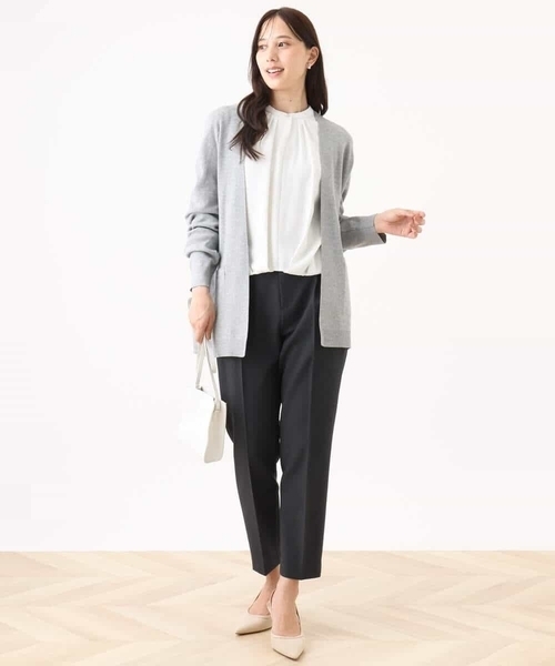 OFUON le MK(オフオンルエムケー)の「【2025AW】フロントタックデザインブラウス/洗える/WEB限定(シャツ/ブラウス・レディース・アイボリー/ベージュ/ネイビー・36/38/40)」の10枚目の写真