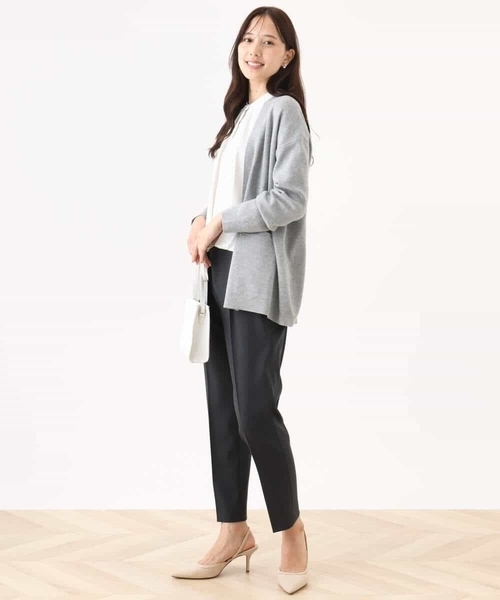 OFUON le MK(オフオンルエムケー)の「【2025AW】フロントタックデザインブラウス/洗える/WEB限定(シャツ/ブラウス・レディース・アイボリー/ベージュ/ネイビー・36/38/40)」の11枚目の写真