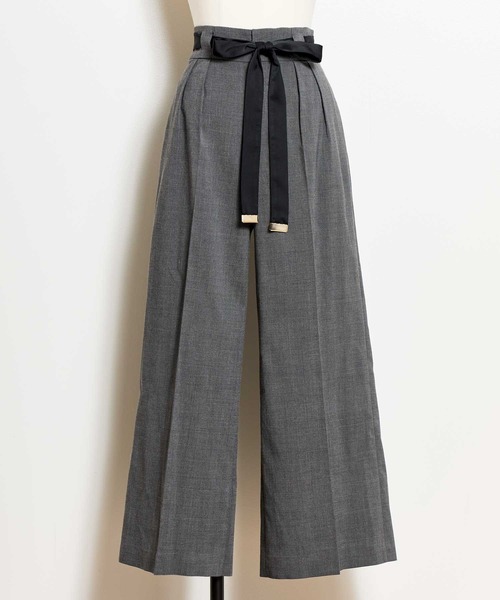 NOELA（ノエラ）の「サテンリボンチェックワイドパンツ（その他パンツ・レディース・ブラウン/グレー・M/S）」の19枚目の写真