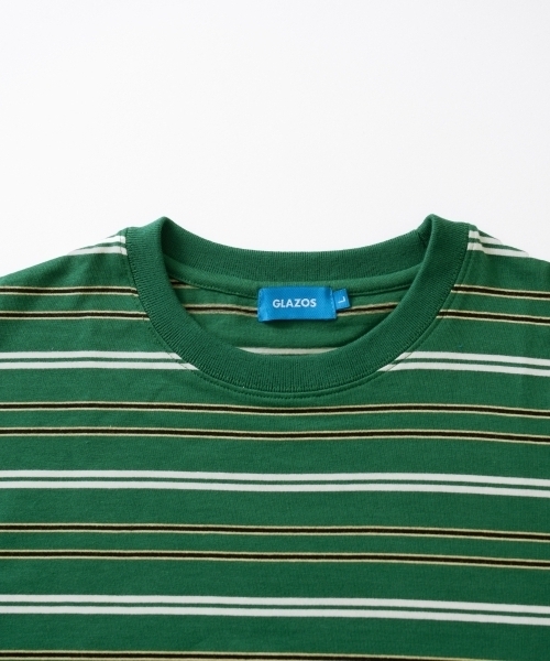 GLAZOS(グラソス)の「ボーダー長袖Tシャツ(Tシャツ/カットソー・キッズ・ネイビー/グリーン/ブルー・170cm/150cm/160cm)」の11枚目の写真