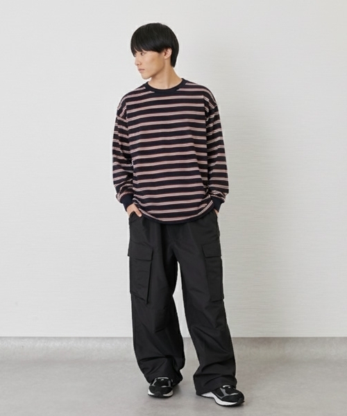 GLAZOS(グラソス)の「ボーダー長袖Tシャツ(Tシャツ/カットソー・キッズ・ネイビー/グリーン/ブルー・170cm/150cm/160cm)」の10枚目の写真