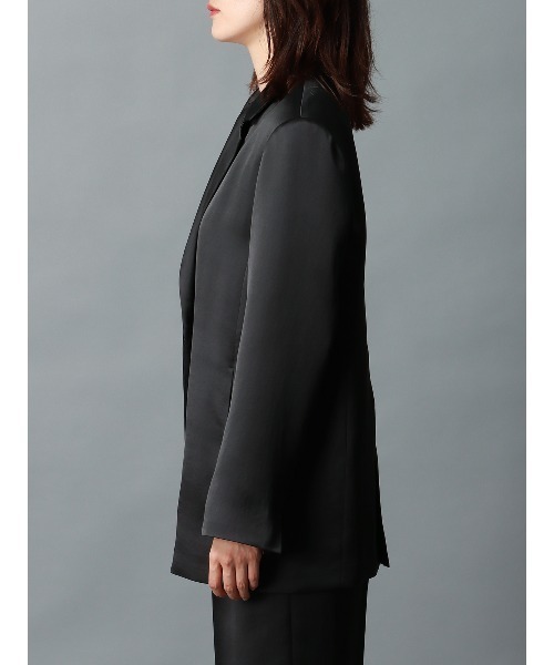 CIS.（シス）の「CIS． サテンジャケット＆ラップ風コルセット ハンドウォッシュ 無地（テーラードジャケット・レディース・ブラック/グレー・36(7号)/38(9号)）」の18枚目の写真