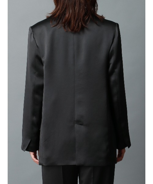 CIS.（シス）の「CIS． サテンジャケット＆ラップ風コルセット ハンドウォッシュ 無地（テーラードジャケット・レディース・ブラック/グレー・36(7号)/38(9号)）」の19枚目の写真