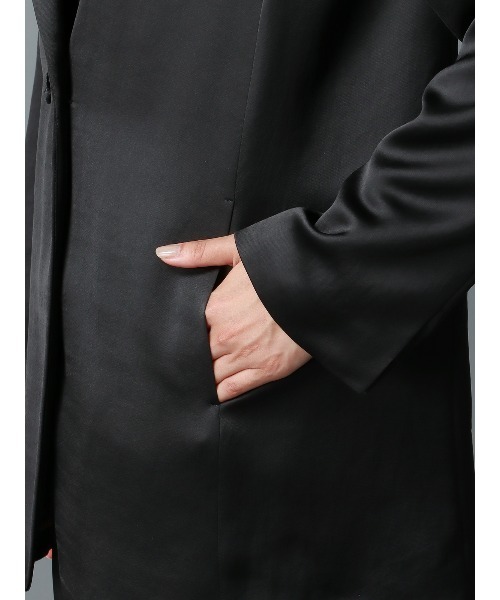 黒 サテン風 テーラードジャケット 黒 サテン風 テーラードジャケット 楽天市場】サテン テーラード