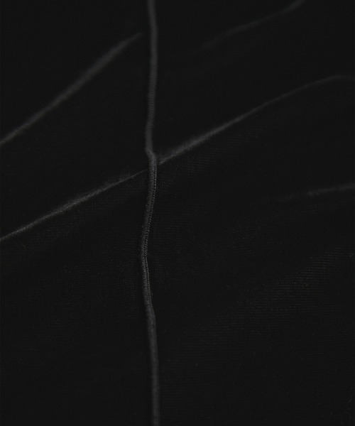 le cercle ADAM ET ROPE'(ルセルクルアダムエロペ)の「シアーベロア5分袖Tシャツ(Tシャツ/カットソー・レディース・ダークブラウン/キャメル/ブルー/ブラック・FREE)」の20枚目の写真
