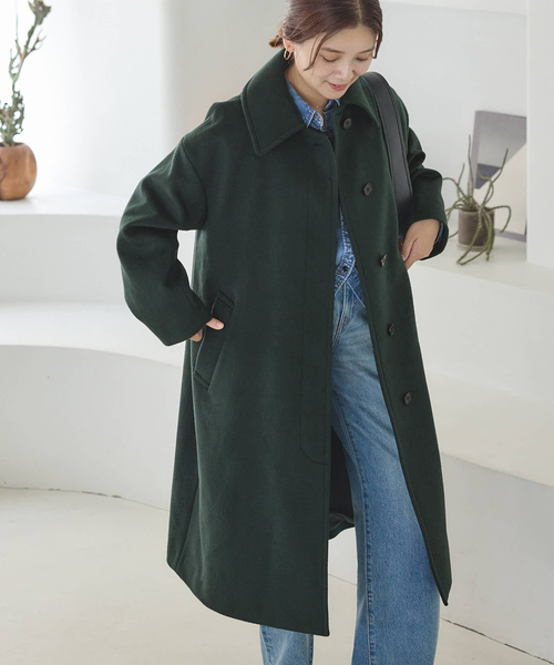 JOURNAL STANDARD スーパー140ビーバーステンカラーコート 追加》スーパー140ビーバーステンカラーコート（ステンカラーコート