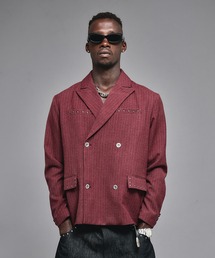 上下セットPIERRE BALMAIN レッド テーラードジャケット9号 上下セットPIERRE BALMAIN レッド テーラードジャケット9号