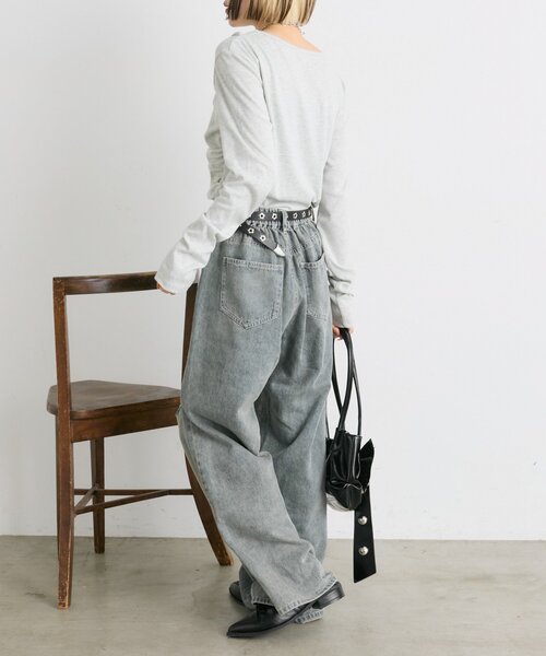 w closet（ダブルクローゼット）の「【25AW】フラワーモチーフベルト（ベルト・レディース・ブラック/ブラウン・FREE）」の6枚目の写真