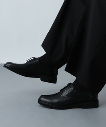 HARE プレーントゥ　ブラック　S HARE ビジネスシューズ プレ−ントゥZIPシューズ(HARE) メンズ